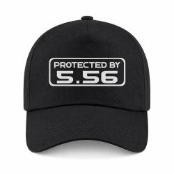 Casquette Arme - Protected By 5.56 - Noir