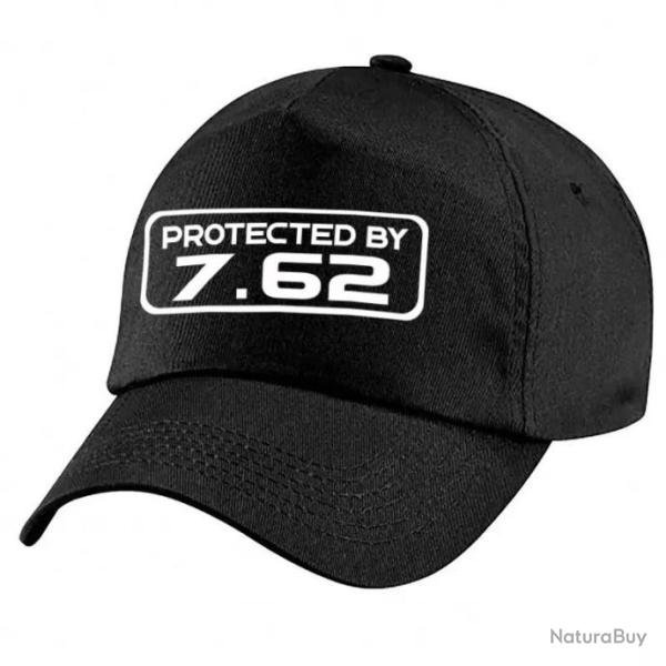 Casquette Tir Sportif - Protected By 7.62 - Noire