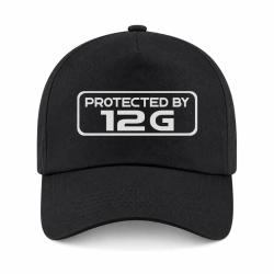 Casquette Arme - Protected By Calibre 12 - Noir