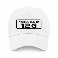 Casquette Arme - Protected By Calibre 12 - Blanc