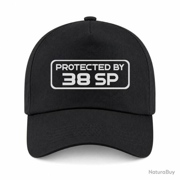 Casquette Arme - Protected By 38 Special - Noir