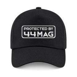 Casquette Arme - Protected By 44 magnum - Noir