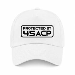 Casquette Arme - Protected by 45 ACP - Blanc