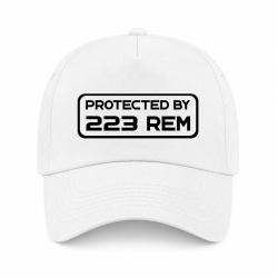 Casquette Arme - Protected By 223 rem - Blanc