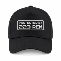 Casquette Arme - Protected By 223 rem - Noir