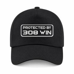 Casquette Arme - Protected By 308 Winchester - Noir