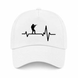 Casquette Militaire - Battement de Coeur - Blanc