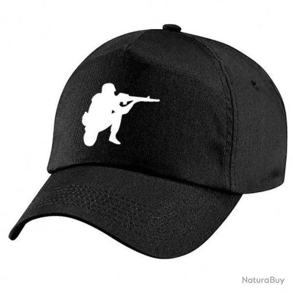 Casquette Militaire - Tireur - Noire