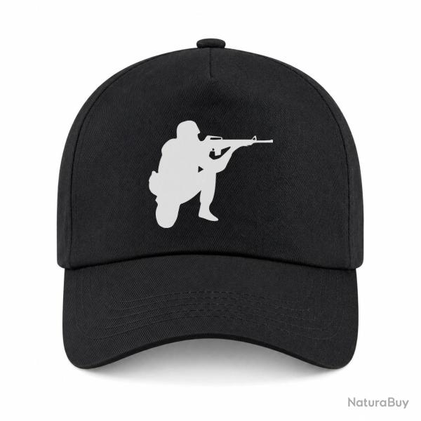 Casquette Militaire - Tireur - Noir