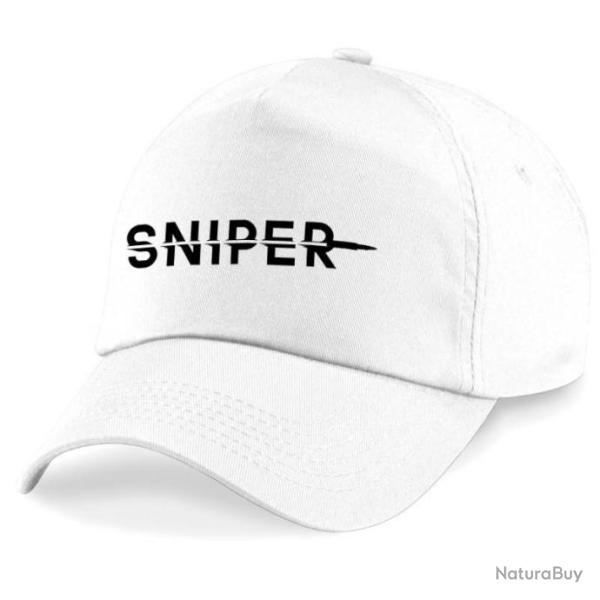 Casquette Militaire - Sniper - Blanche