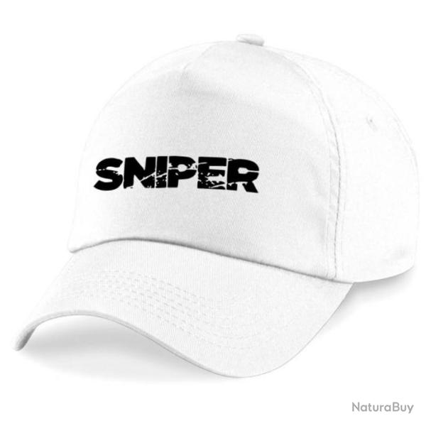 Casquette Militaire - Sniper Arme - Blanche
