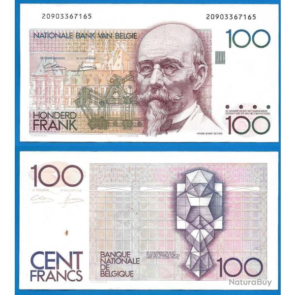 Belgique 100 Francs 1982 A 1994 Billet Franc Hendrik Beyaert Europe Nord Frs Frc Frcs