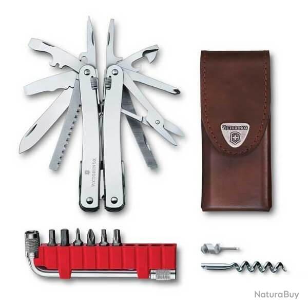3.0235.L Swisstool Victorinox Spirit X Plus avec tui en cuir