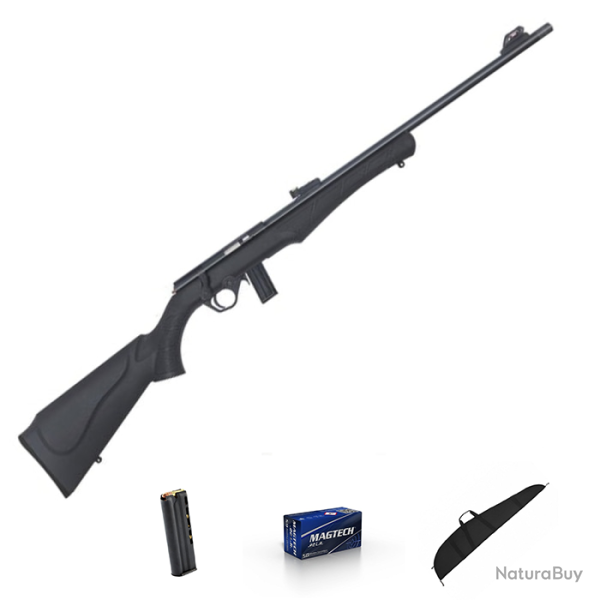 Pack Carabine Rossi 8122 compo filet�e et munitions Magtech - 22 LR / 53 cm