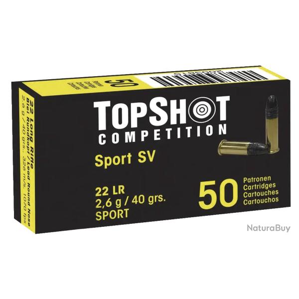 CARTOUCHES TOP SHOT STANDARD VELOCITY CAL : 22 LR X50