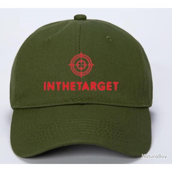 Casquette Kaki militaire Brod�e InTheTarget