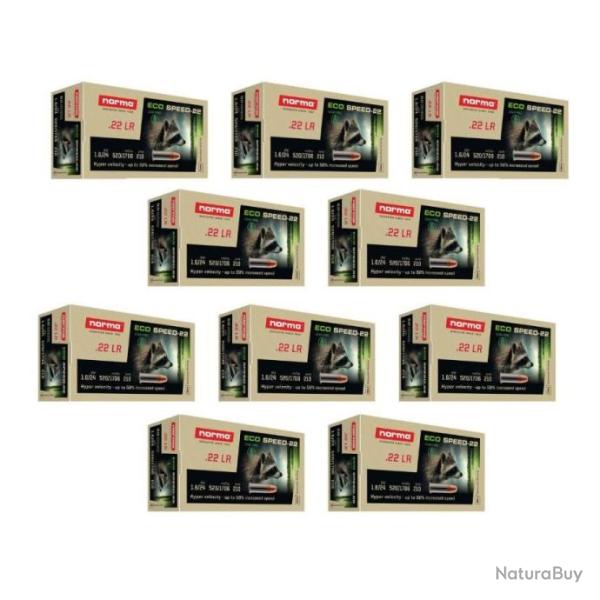Balles munitions NORMA cal.22lr eco speed-22 sans plomb par 500