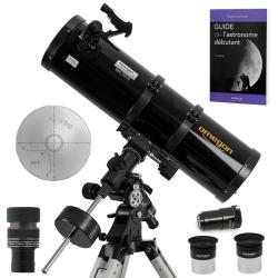 Pack Complet T&eacute;lescope Omegon 150/750 EQ4 + Zoom + Vis&eacute;e Polaire + Guide D&eacute;butant + Oculaires + Bar
