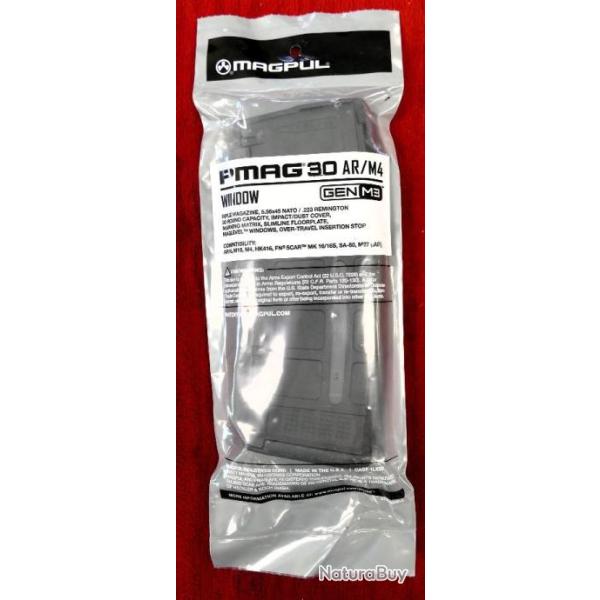 CHARGEUR PMAG MAGPUL FENETRE NOIR 30COUPS