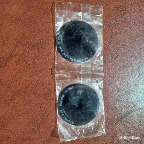 paire de verres a souder neuf pour lunette teinte VERTE  5 soudage au chalumeau diam�tre 50mm neuf