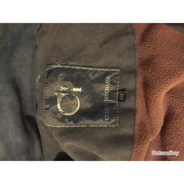 Veste club interchasse chaude taille 2xl