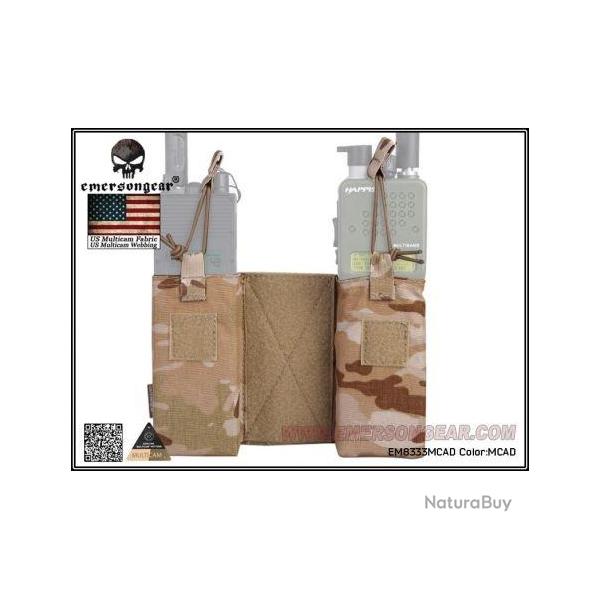 Set (2 Ppcs) JPC Poches Laterales MBITR (Emerson) Multicam Arid