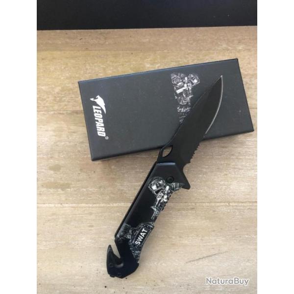 Couteau Lopard Darkgrip Swat
