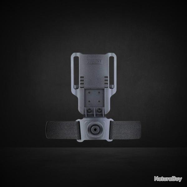 PLATEFORME JAMBE CEINTURE NOIR AMOMAX
