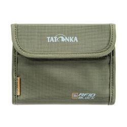 EURO WALLET RFIDB - Porte monnaie Tatonka pièce et billet avec Velcro - RFID - Olive