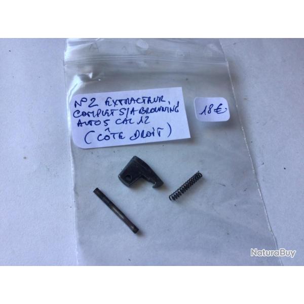 VENDU PAR LE-CUIRASSIER N�2 EXTRACTEUR COMPLET C�T� DROIT BROWNING AUTO 5 CALIBRE 12