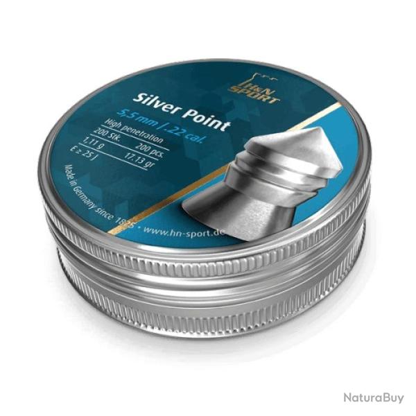 Plombs H&N SPORT Silver Point - 4.5 mm / Par 1