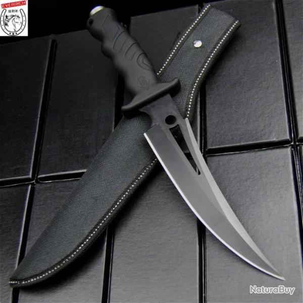 EVERRICH Couteau DROIT TACTIQUE  22.5CM
