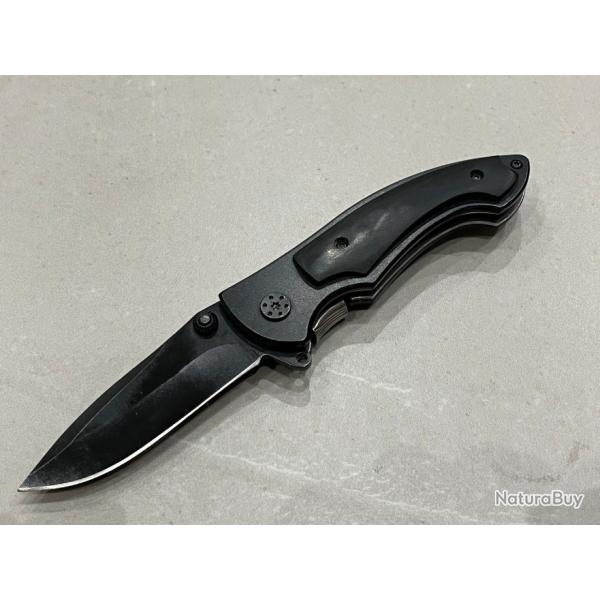 Couteau pliant noir 19.5cm