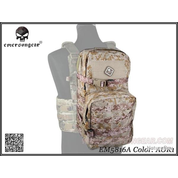 Pack d'assaut modulaire avec sac d'hydratation de 3l, EM5816 EMERSON