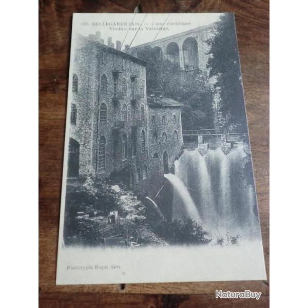 cp 01 bellegarde usine electrique viaduc sur la valserine