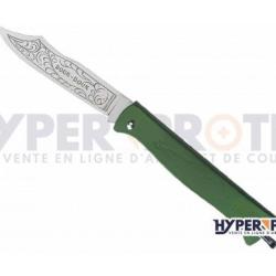 Couteau Douk Douk acier carbone forg&eacute; - 20 cm - Vert
