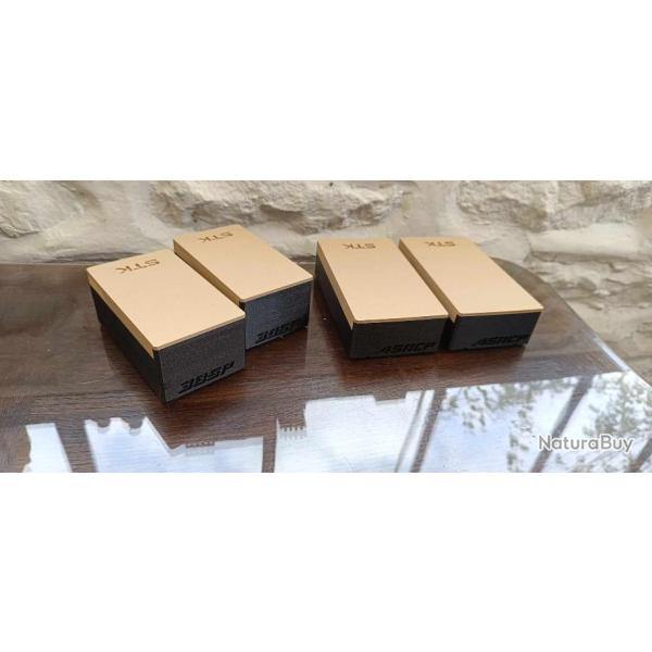 Lot boites de rangement 38Sp & .45ACP