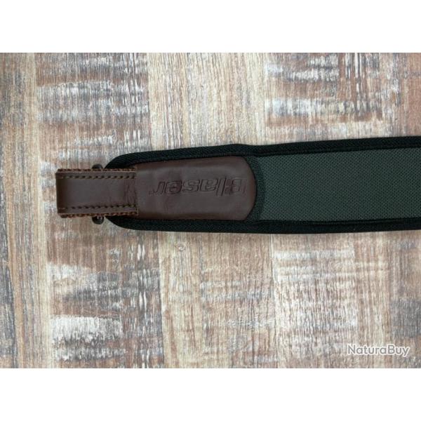 BRETELLE BLASER CUIR CORDURA VERT