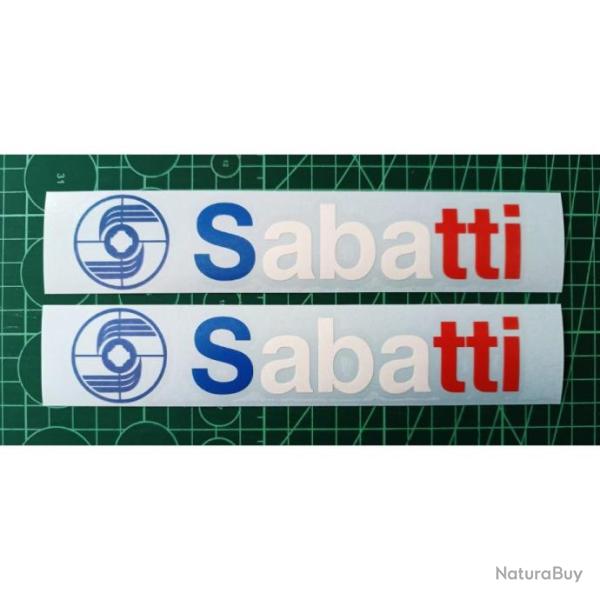 2 autocollants pour canons Sabatti France. Idal pour superposs. Taille 186x40mm.