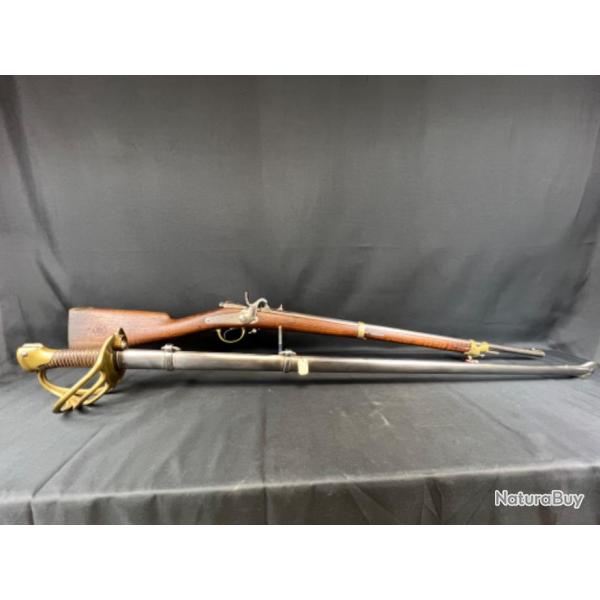 FUSIL CHASSEPOT 1858 calibre 11mm avec sabre-lance 18621ere s�rie photo