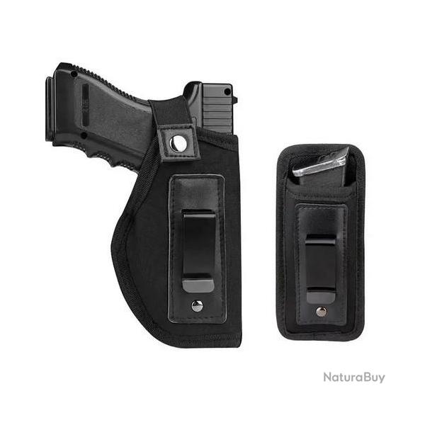 Holster dissimul� petit pistolet ou revolver + chargeur