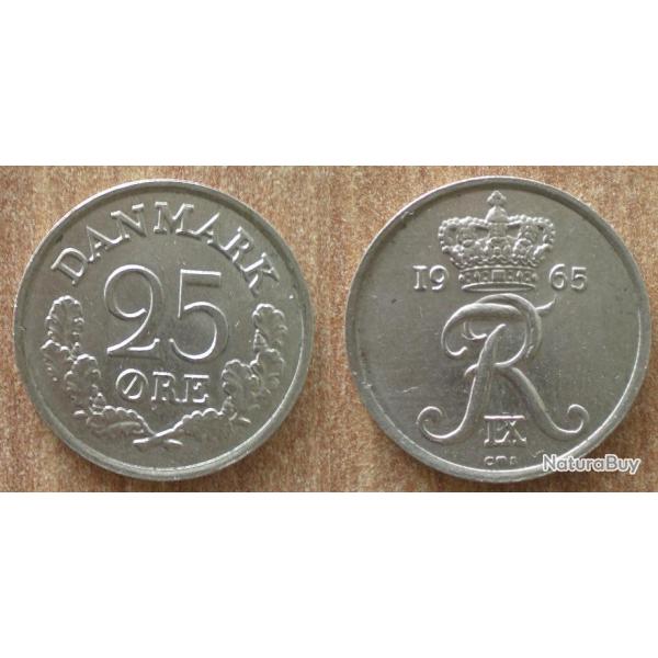 Danemark 25 Ore 1965 Piece Couronne Krone