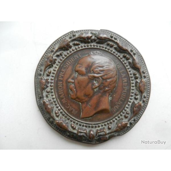 tr�s ancienne m�daille Mac Mahon pr�sident de la r�publique
