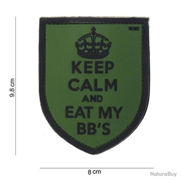Patch 3D PVC Keep calm vert | 101 Inc (0001 0900)
