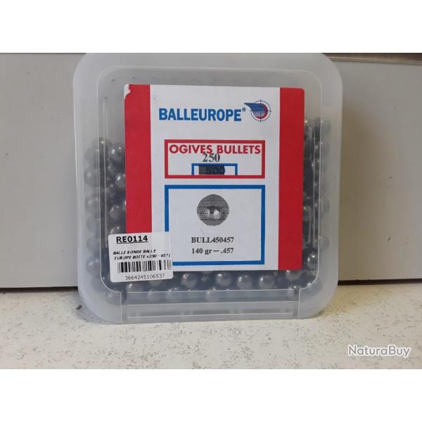 10586 BOITE DE 250 PLOMBS BALLEUROPE CAL 457   140GR NEUF