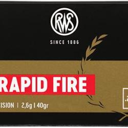 BOITE DE 50 CARTOUCHES RWS P25 RAPID'FIRE CAL.22LR 40GR