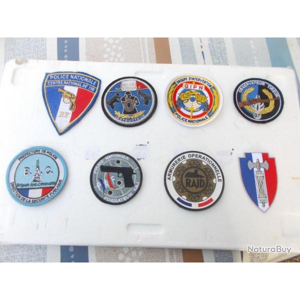 lot patchs police tir,au choix et � l'unit�,�tat neuf