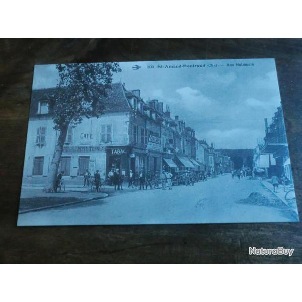 cp 18 st amand montrond rue nationale