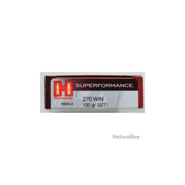 1 BOITE DE  20 Balles calibre 270 Win HORNADY SUPERFORMANCE SST 140GR