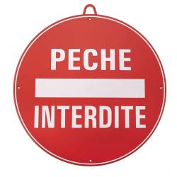 Panneau signalisation JANUEL - P&ecirc;che Interdite